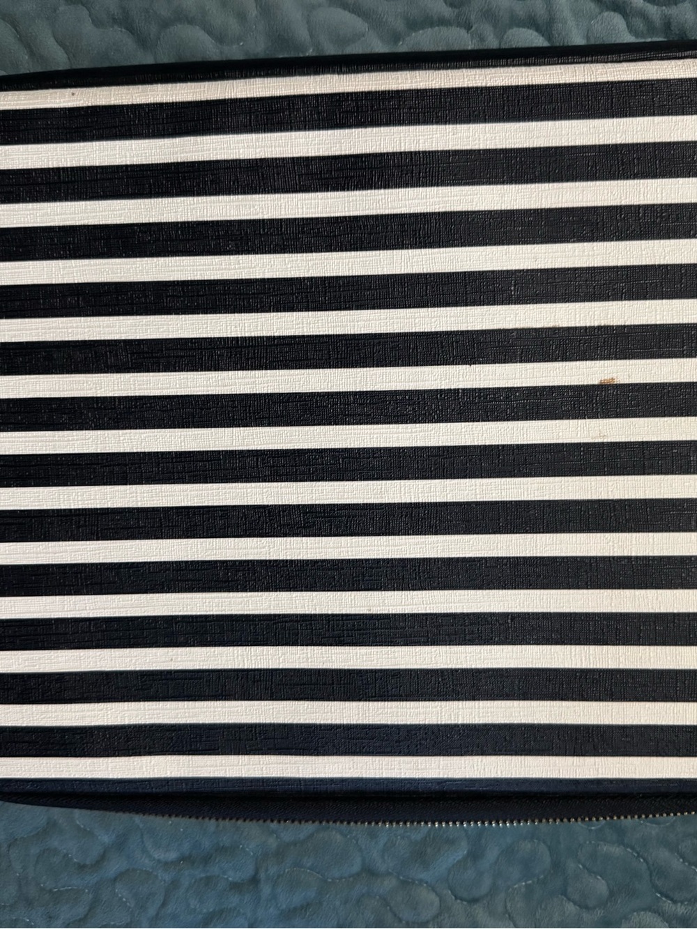 kate spade Black and White Striped Tablet Sleeve - Picture 6 of 6
